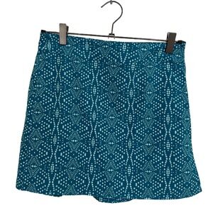 Ripskirt Hawaii Length 1 Small Wrap Skirt Teal Printed Beach Quick Dry Pocket
